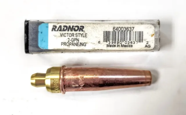 Radnor Cutting Tip Gpn Size-2 Victor Style Two-Piece Propane/Natural Gas