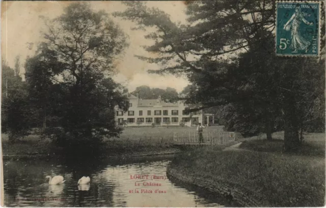 CPA LOREY Le Chateau et la Piece d'Eau (1149550)