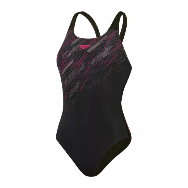 Speedo Womens HyperBoom Placement Muscleback Pool Beach Swimsuit Swimwear