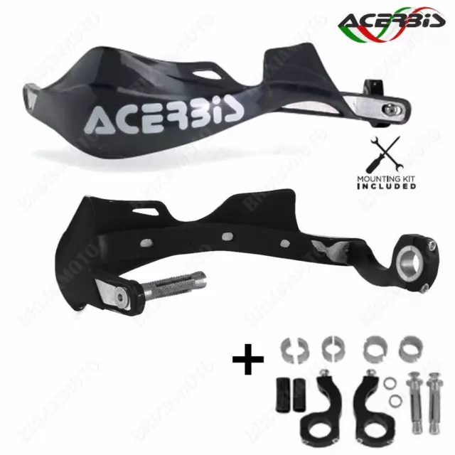 Acerbis 0013054.090 Coppia Paramani Chiusi Rinforzati Moto Enduro Rally Pro Ner