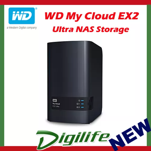 Western Digital WD My Cloud EX2 Ultra 16TB 2-Bay NAS Personal Cloud Storage