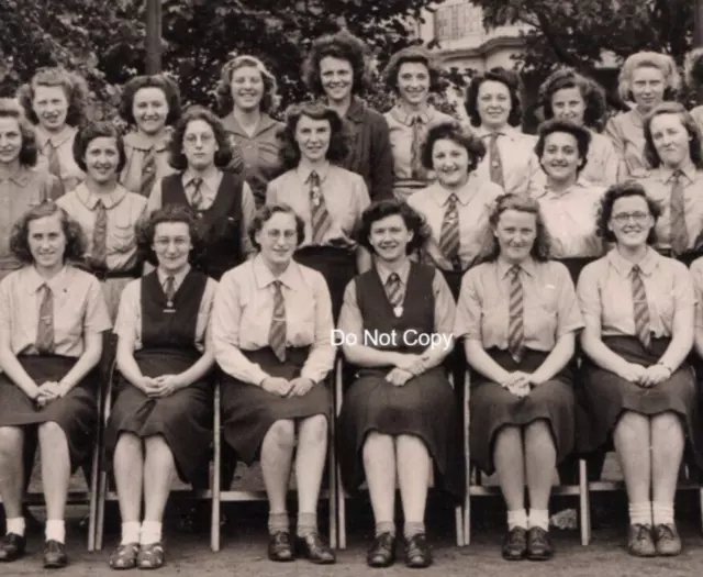 Vintage Signed Photo St Dominic's High School Stoke On Trent Girls Class 1946