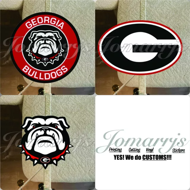 GEORGIA BULLDOGS FOOTBALL Logo NCAA Sticker Vinyl Decal UGA #