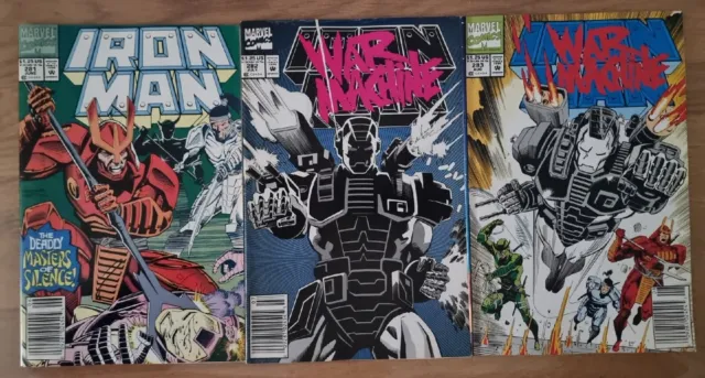 Iron Man (1968 1st Series) Issue 281, 282 And 283 1st Full App Of War Machine