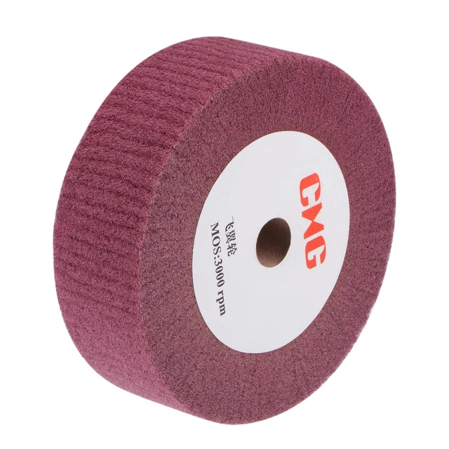 320 Grit Non-Woven Nylon Wire Drawing Abrasive Polishing Flap Wheel 150mmx50mm