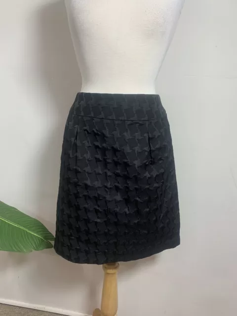 Merona Plaid WOMENS Black Pencil Skirt Size 10