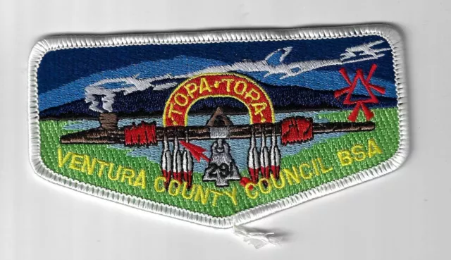 OA 291 Topa Topa WWW Flap WHT Bdr. Ventura County Council [MK-4858]