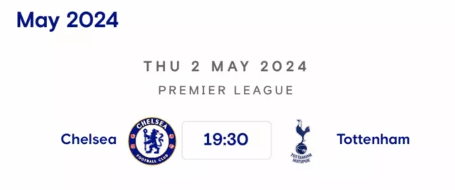 CHELSEA v TOTTENHAM HOTSPUR OFFICIAL PROGRAMME 2/5/2024 FREE POSTAGE PRE-ORDER