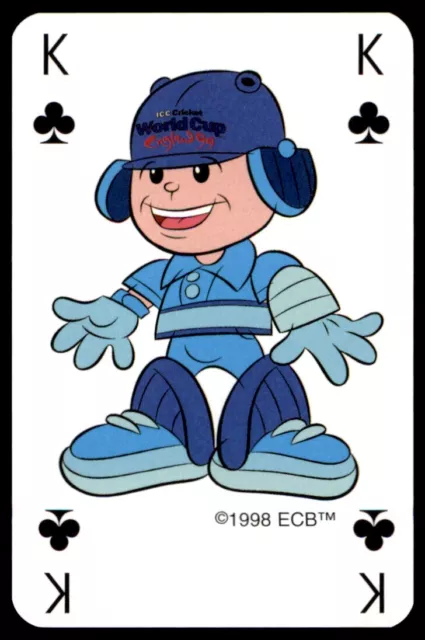 Cricket World Cup 99 (Playing Card) King of Clubs Mascot: Willow England