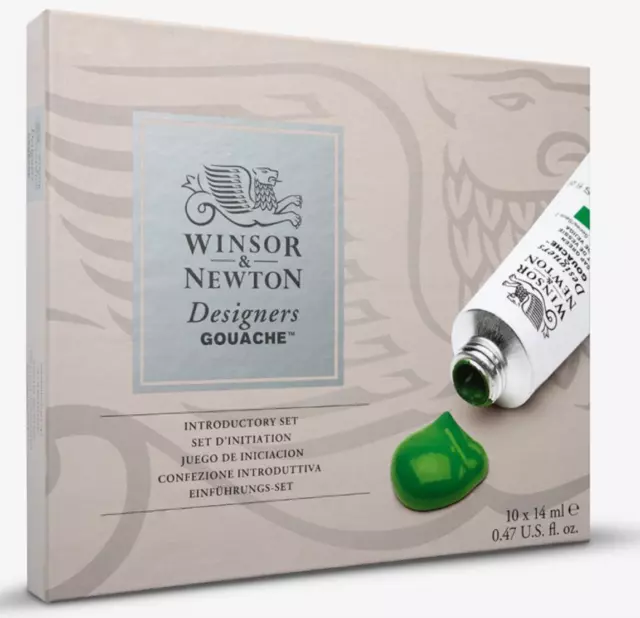 Winsor and Newton Designers Gouache Einführungsset 10er.