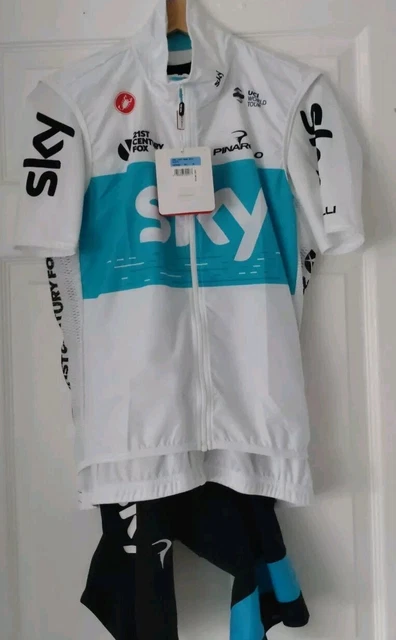 CASTELLI RAPHA PINARELLO Team Sky 2018 Genuine Jersey Bibs Gillet Med Large 60.00 PicClick UK