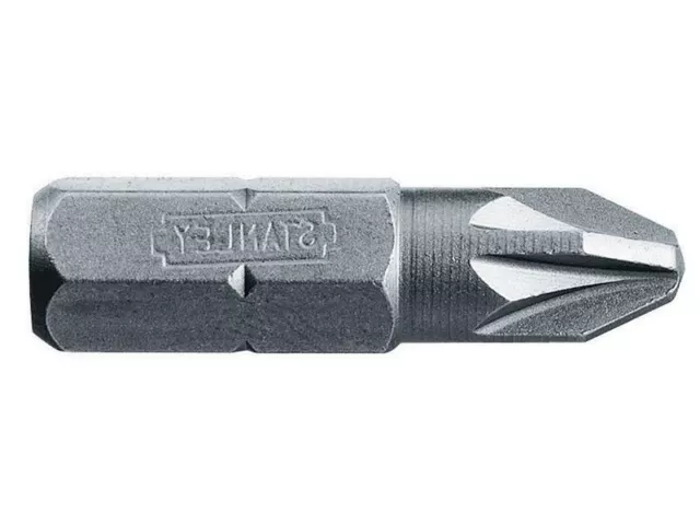 Stanley Tools - Pozidriv 1pt Bit 25mm (Box of 25)