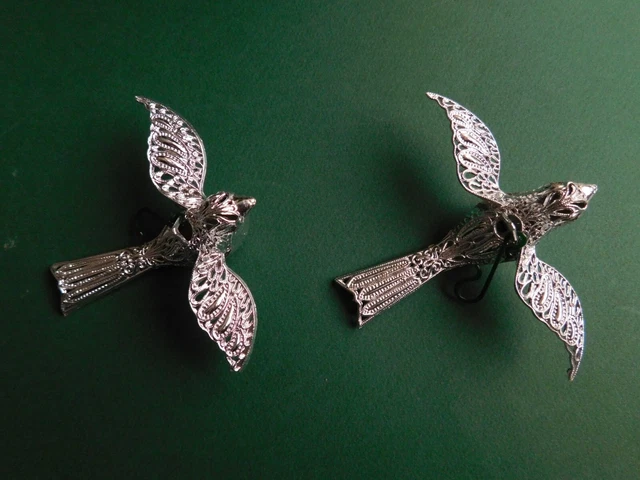 Decorazione Albero Di Natale Coppia Di Uccellini In Plastica Anni '70