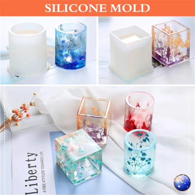 DIY Silicone Mould Handmade Crystal Craft Making Resin Epoxy Casting Mold Kit AU