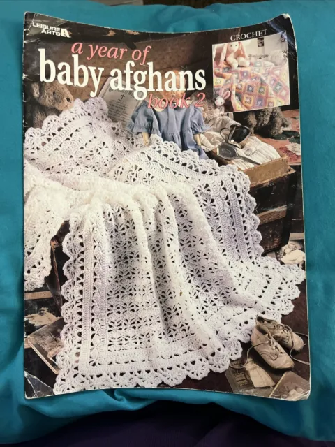 Libro A Year Of Baby Afghans 2 ganchillo de Leisure Arts
