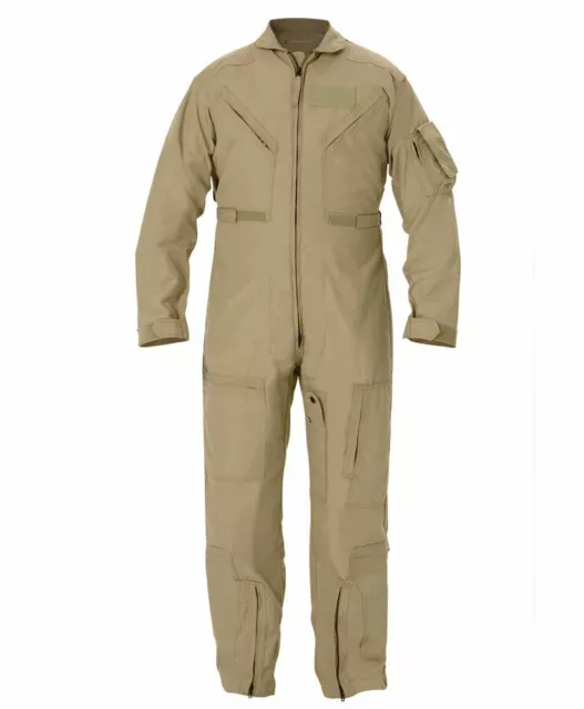 US AIRFORCE TAN USMC USAF ARMY NAVY Fliegerkombi Pilotenoverall Kombi 40L Gr 50