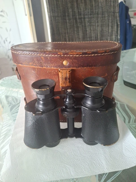 Jumelles Anciennes Bourgeois Lingr Chevallier Paris 8x – Avec étui Cuir
