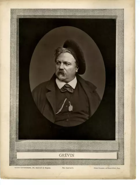 Portrait of Alfred Grévin (Sculptor) by Chambey.  Contem Gallery Extract
