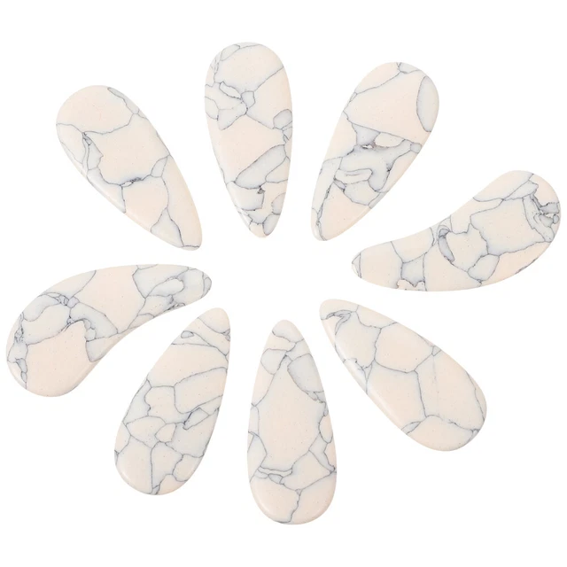 8 Pcs White Abs Guzheng Nails Child Finger Protectors Practice Tools