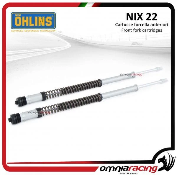 PAIRE CARTOUCHES FOURCHE Ohlins NIX22 avec ressorts HD Dyna Wild Glide