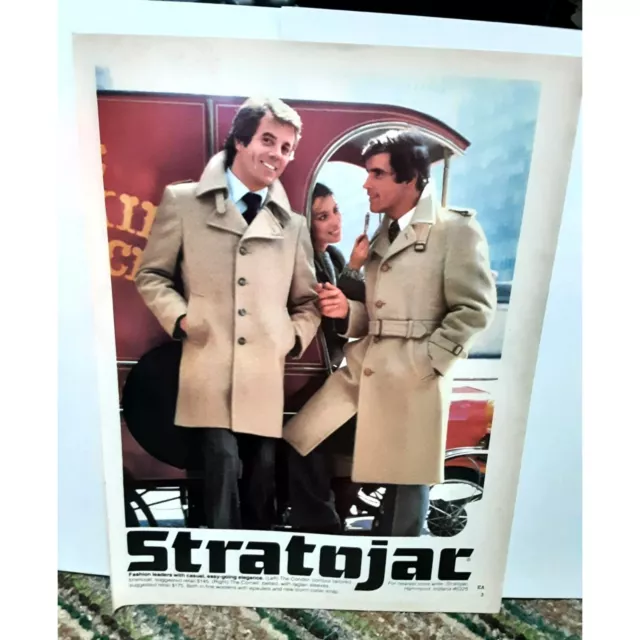 Stratojac Fashion Leaders With Elegance vintage 1979 Magazine Print Ad