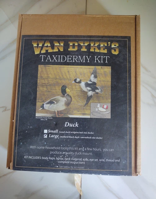 VINTAGE TAXIDERMY PROFESSIONAL Kit For Large Duck Mounting Kit Van Dyke