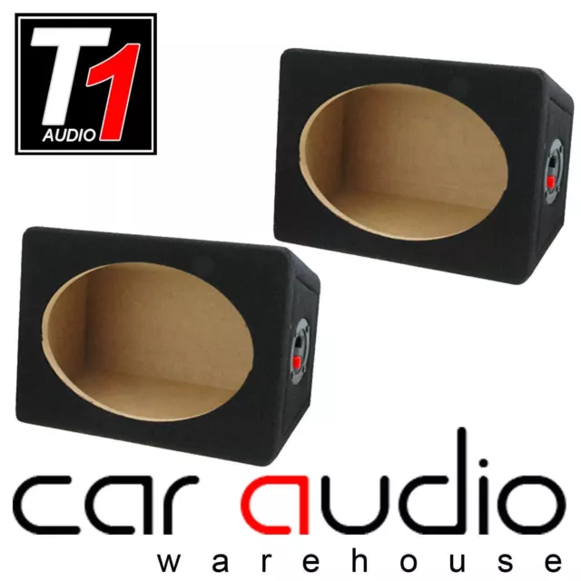 Pair of 6x9 MDF Enclosure Pod Box Car Van Boat Rear Speaker Shelf Sold as Pairs