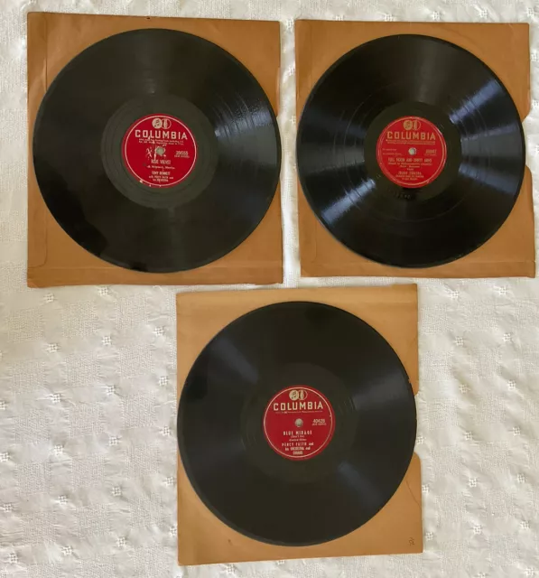 Lot of 3 Records 78 RPM - Sinatra, Bennett, Percy Faith