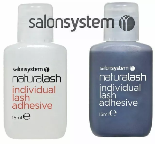 Salon System Semi-Permanent Individual Eyelash Adhesive Clear or Black Glue 15ml