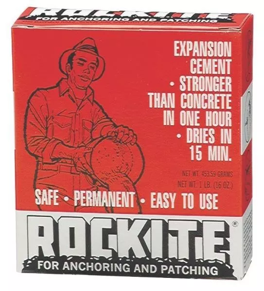 New Rockite 10001 1Lb Box Anchoring Patching Expansion Cement Patch 9209560