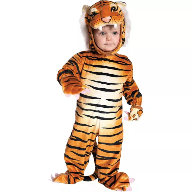 KLEIN KINDER BABY KOSTÜM TIGER # Karneval Fasching Overall Katze Jungen Mädchen