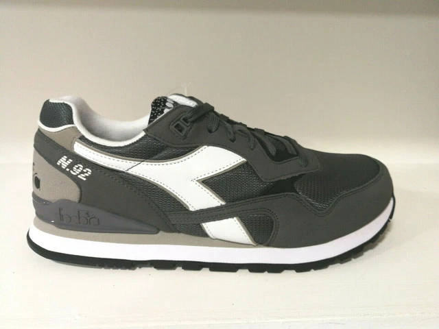 Scarpe da uomo Diadora N92 grigio C0103 sneakers sportiva passeggio casual nuovo