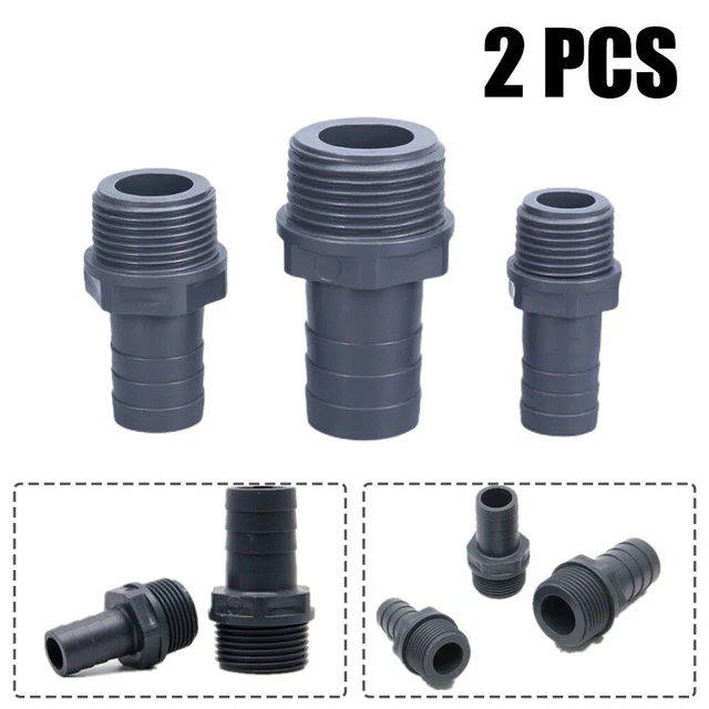 Adattatore Maschio Per Tubo PE 25mm X 1/2" - Connettore A Morsetto Per Acqua Potabile, Pressione 16 Bar