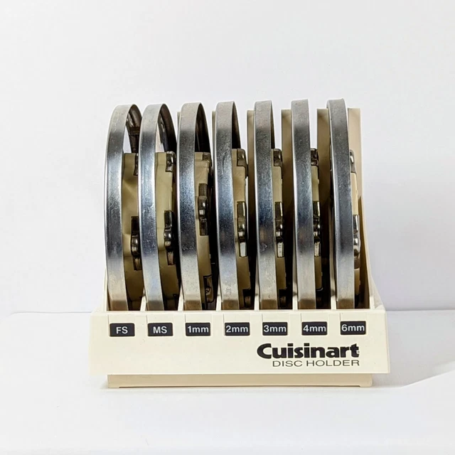 CUISINART DLC8 FOOD Processor Disc Blade Set of 7 Blades and Holder
