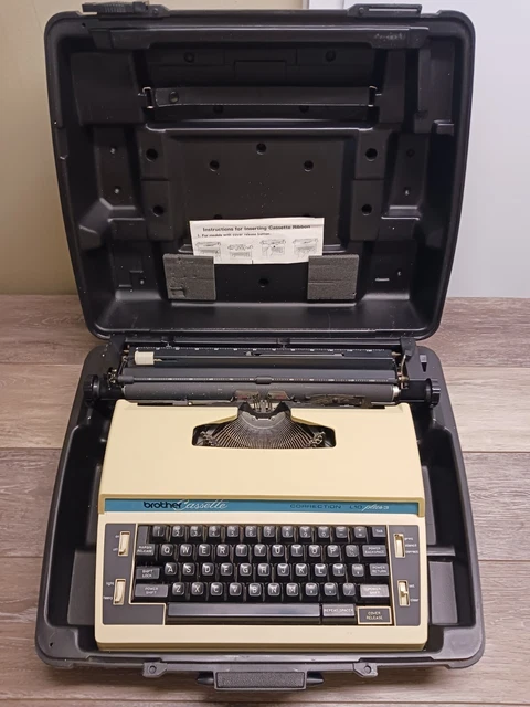 Untested Brother Cassette Correction L10 Plus 3 Electric Typewriter No Cord
