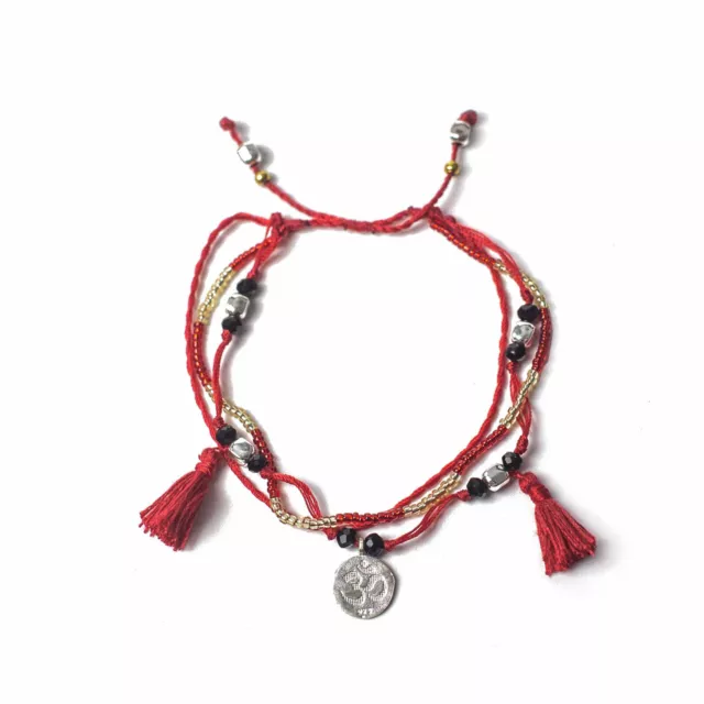 Temple Corde Bracelet - Interminable Sagesse - Métal Perles & Breloque - Tout