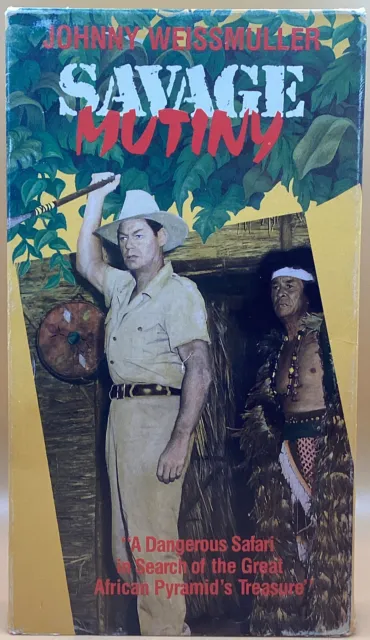 Savage Mutiny VHS 1953, 1990 Johnny Weissmuller **Buy 2 Get 1 Free**