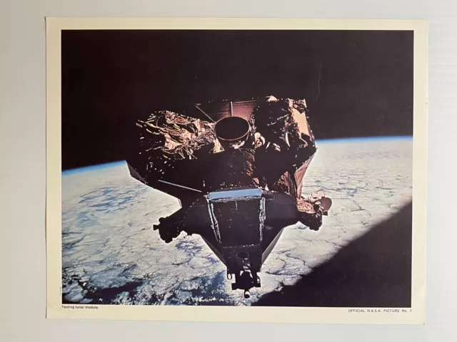 Official NASA Picture *No. 7* Rare *1969* - Testing Lunar Module- Apollo Mission