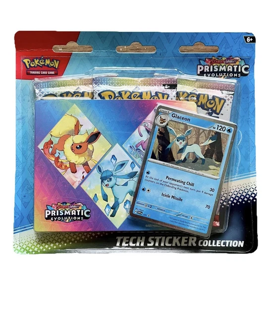 POKÉMON TCG PRISMATIC Evolutions Tech Sticker Collection Glaceon - IN ...