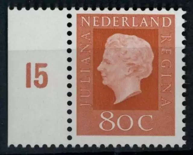 Netherlands 1969-80 SG#1077, 80c Queen Juliana Definitive MNH #E88252