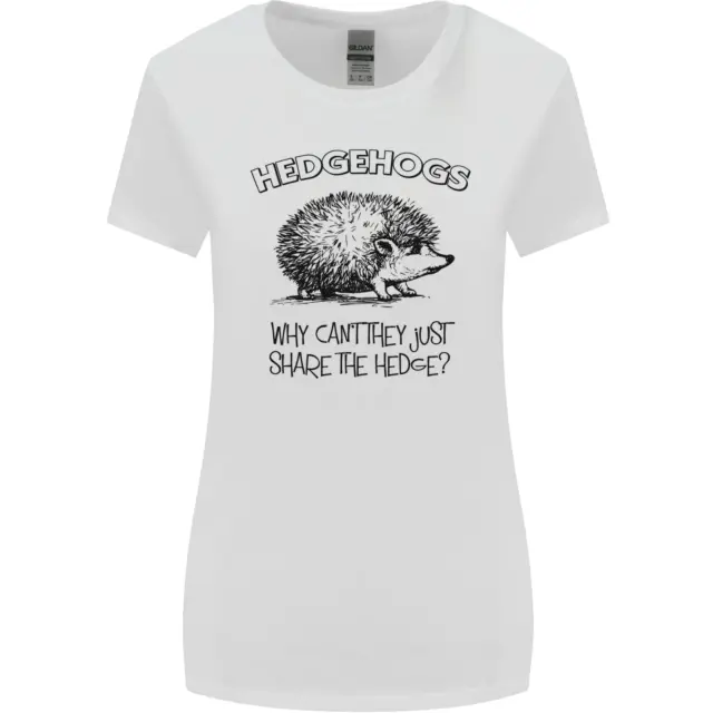 Hedgehogs Just Share the Hedge Funny Womens Wider Cut T-Shirt