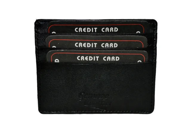 Black Friday Special - Single piece leather card holder with 6 credit card slot