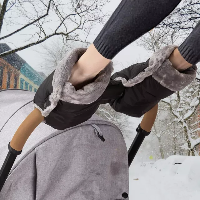 Winter Warmer Gloves Pram Pushchair Hand Muff Waterproof Stroller Accessory Pair
