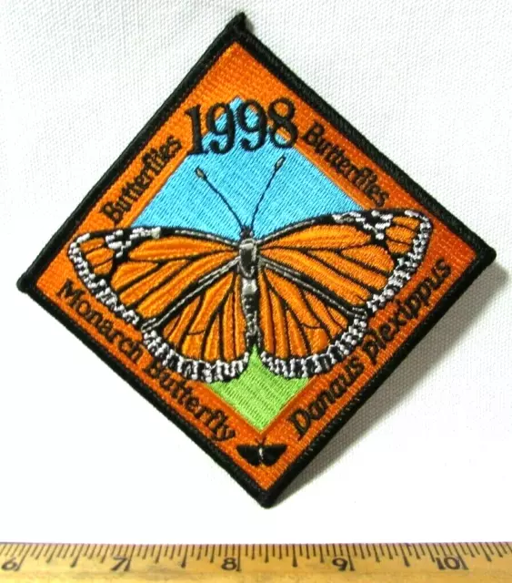 Vintage Monarch Butterfly Migration 1998 Patch Danaus Plexippus Butterflies