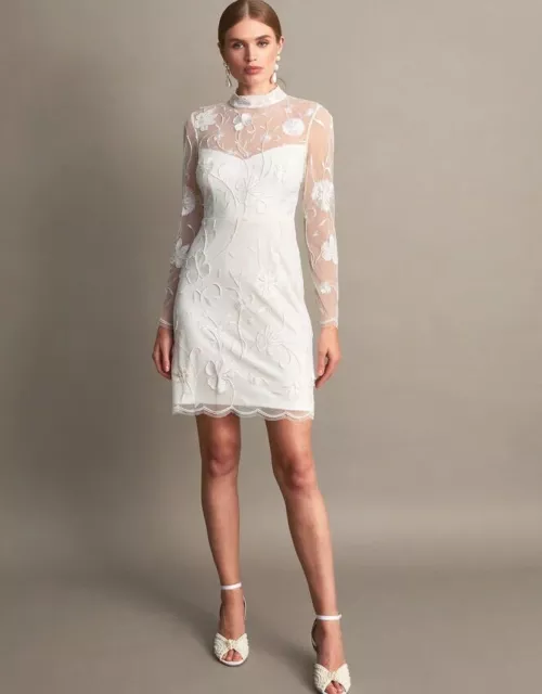 MONSOON IVORY WEDDING Dress ANALIA size 8 14.75 PicClick UK