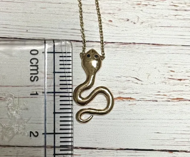 Natürlich Schlangen Schichtung Halskette Massiv 14k Gelbgold Minimalist Kette