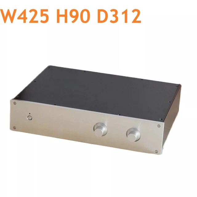DIY PREAMPLIFIER CLASS AB Aluminum box HiFi home audio Size W425 H90