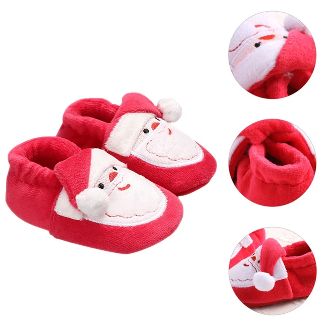 Chaussures De Sol Bébé Chaussettes Bottes Père Noël Chaussons Hommes Femmes