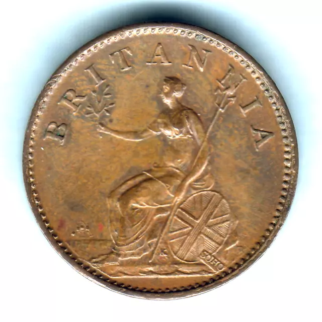 Great Britain. 1806 George 111 - Farthing.  gEF - Part Lustre