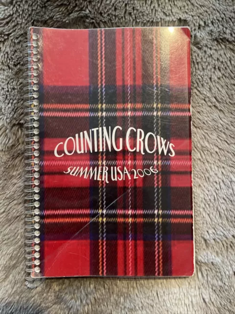 COUNTING CROWS - TOUR - ITINERARY - 2006 RARE Collectible!